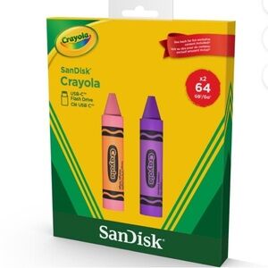 Crayola USB-C Flash Drive 64GB - Tango and Violeta Vivo